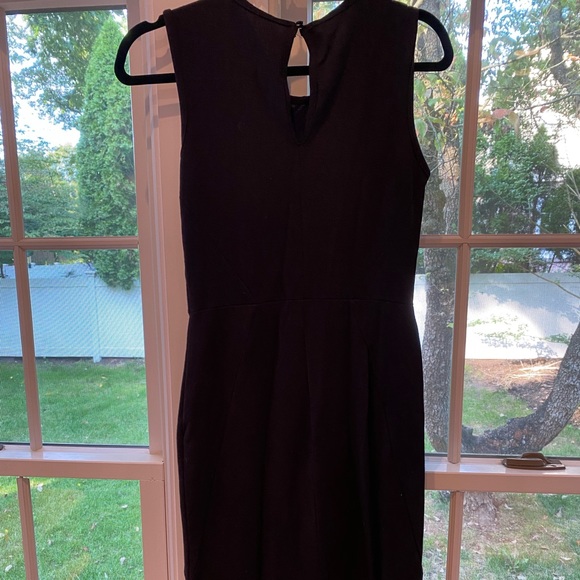 Anthropologie black and navy body con midi length dress - Picture 2 of 3